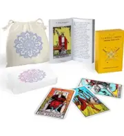 Sagesight Classic 78 Tarot Cards Deck with Guidebook & Premium Linen Carry Bag