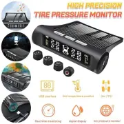 Solar USB TPMS Car Solar Wireless Tire Pressure LCD Monitoring System 4 Sensors (for: MG)