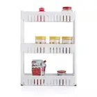Wheeled Slim Shelf Bathroom Kitchen Laundry Storage Organiser Rack Spices Holder