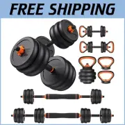 Compact 5-in-1 Adjustable Dumbbells Set with Safety Features for Secure Workouts