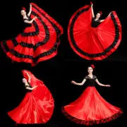 360/540/720 Degree Women Opening Dance Skirt Gypsy Spanish Flamenco Big Swing