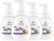 Dove Foaming Hand Wash Lavender & Rice Milk Pack of 4 Protects Skin from Dryness, More Moisturizers than the Leading Ordinary Hand Soap, 10.1 oz
