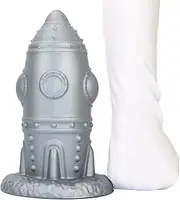 SAHOOSAFETY Anal Dildo with Suction Cup Big Rocket Dildo Anal Plug Sex Toys for Men Woman(M)