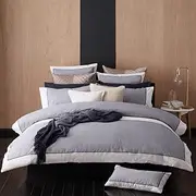 Logan & Mason Essex Quilt Cover Set King Navy
