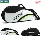 Yonex 8306 Badminton Racket Bag Tournament Sports Unisex Travel Carry Bag BLACK