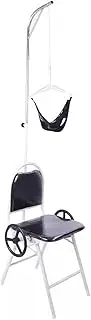 Cervical Traction Device，Neck Traction， Portable Cervical Traction Device for Neck Pain Relief, Adjustable Neck Traction Hammock Chair(Black)