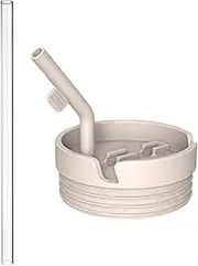 40 Oz Lid Replacement | 40 Oz Cup Lid Replacement Phone Holder | Spill Proof and Leak Resistant Silicone Lids Replacement with Straw for Straw Cup