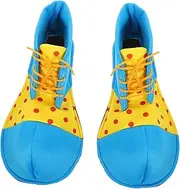 [DEARMAMY] Halloween Clown Shoes Dot Clown Shoes Aduly Red Fireman Costume Pumpkin Slippers Skeleton Large Clown Shoes Favor Seuss Men Sandals Clown Shoes for Show Eva Sole
