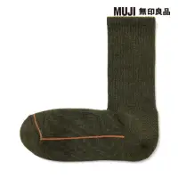 在飛比找momo購物網優惠-【MUJI 無印良品】男羊毛混圈絨厚織直角襪(共5色)