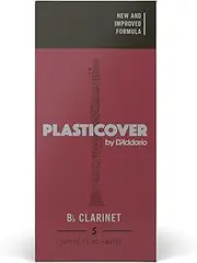 Rico Plasticover Bb Clarinet Reeds, Strength 2.5, 5-pack