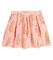 [The Animals Observatory] The Animals Observatory Salamander linen and cotton skirt Y 8 pink