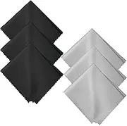6 Pack Large Cleaning Cloths,40 x 40 cm Microfiber Cleaning Cloth, Lens Cleaning Cloth, Lint Free Quickly Clean Window, for Electronics, Monitors, Glasses, Windshields, Mirrors, and Stainless Steel