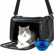 Cat Dog Puppy Bird Kitten Pet Animal Carrier Transporter in Plane Foldable Hard