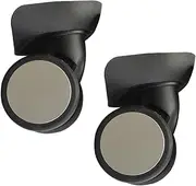 TENOL 2 Pieces Luggage Wheels Suitcase Casters Repair Parts Silent Rolling Wear Resistant Easily Install 360 Swivel Dual Wheels