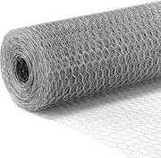 Hardware Cloth Wire Mesh Fence Hot Dip Galvanised Welded Chicken Coop Rabbit Cage Guard Barrier Enclosure Tree Protection Fencing Netting 50mx1.2m