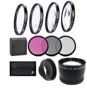 Lens Filter Accessory Kit For Nikon D5500 D5300 D5200 D3300 D3200 D3100 D3000