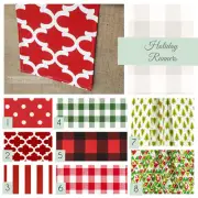 Christmas Holiday Table Runner Table Centerpiece Red and Green Linens Home Decor