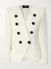 [Balmain] Balmain - Embellished Wool Blazer - White - FR 34 FR 34 White