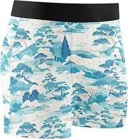 [FRODOTGV] Turquoisrees Men's Boxer Briefs Shorts Athletic Underwear for Men Compression Boxer Para Hombre