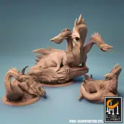 EEL DRAKES Akhelian Deepkin Mount - D&D RPG Proxy Lord of the Print