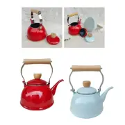 Enamel Teapot Enamel Pot 1.4L with Handle Vintage Cookware Coffee Maker Water