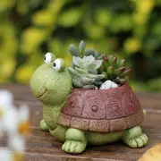 Little Turtle Succulent Plants Pots Flower Pot Art Craft Resin Flower Basket