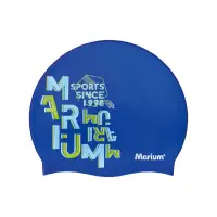 在飛比找蝦皮購物優惠-薇薇小舖🎁2018全新Marium大人矽膠泳帽！繽紛字母-深