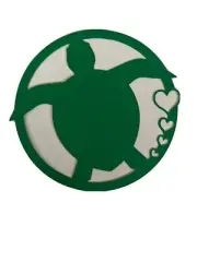 Sea Turtle paper piece for scrapbooking or card making handmade