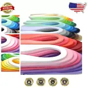 Quality Paper Quilling Strips Set - 100 Strips Each, Vibrant 42 Color Selection