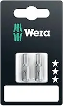 Wera 073054 840/1 Z Hex-Plus Bit for Hexagonal Socket Screws, 5.0 x 25 mm (2 Piece)