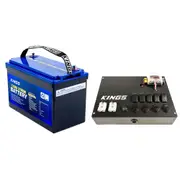 Adventure Kings 120Ah Lithium LiFePO4 Battery Prismatic Cells + 12v Control Box 4WD Caravan 4x4