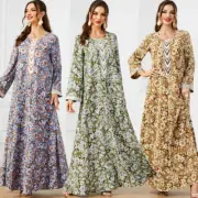 Women Muslim Maxi Dress Long Robes Turkey Kaftan Caftan Turkey Dubai Dresses New
