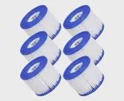6pcs Lay Z Spa Filter Cartridge Size for VI 58323 Bestway Replacement Cartridge