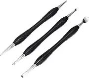jojofuny 3Pcs Leather Carving Tools Handicraft Graver for DIY Projects Includes Cone Head Deep Hook Hook Durable for Engraving Crafts