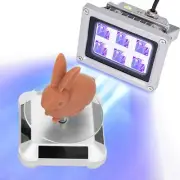 3D Printer UV Resin Curing Light with Solar Turntable 360°Rotating Stand for ...