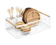 Draining Rack Draining Grid Rack For Dishes - Draining Stand Drip Tray For Kitchen Sink - Storage For Plates Glasses Cutlery