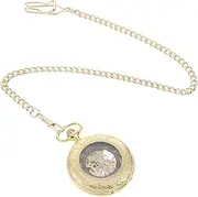 [CONGARTENO] Men's Mechanical Watch Necklace Vintage Pocket Watch Chain Elegant Design Fashionable
