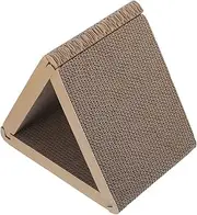 Yardwe Cat Scratching Post Triangle Shape Triangular Scratcher Cardboard Indoor Furniture Vertical Cat Scratching Board Cat Scratch Pad Cat Scratching Wall Pad Cat Scratching House Paper