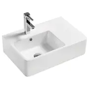 575*400*163mm FIE Delta Care Right-Hand/Left-Hand Wall Basin
