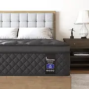 VISCOUNTESS King Hybrid Mattress 34cm Euro Top Medium Firm for Back & Lumbar Support, 100 Night Trial, Individual Pocket Spring Mattresses for Motion Isolation & Pressure Relief