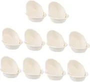 CHILDWEET 50Pcs Pulp Soup Bowls Food Containers for Camping Takeaway and Parties Safe Practical and Sturdy Design for Outdoor Events
