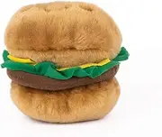 ZippyPaws Nomnomz Hamburger 11 x 11cm, 1 Count (Pack of 1)