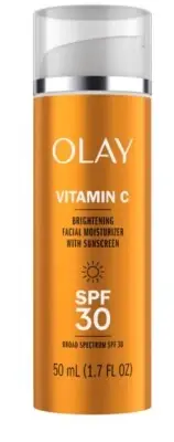 2 Bottles Of Olay Vitamin C Brighting Facial Moisturizer With Sunscreen Spf30