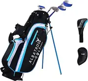 Elevon Junior Complete Golf Club Set with Stand Bag for Age 3-12, 7-Piece or 8-Piece Set, Right Hand, Ages 3-5