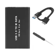 Dual-Size 30/50mm USB 3.0 mSATA SSD Case W/USB UASP Function 6Gbps Transfer