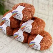 Sale 6BallsX50g Fluffy Soft Colorful Velvet Rugs Shawls Blankets Crochet Yarn 03