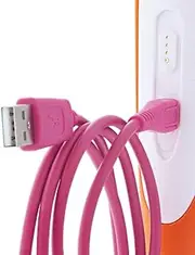foto-kontor Replacement Cable Compatible with Ravensburger TipToi Pen Stylus Generation 4 USB Pink Connection Cable Charging Data Cable for Charging Sync Data Transfer