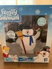 Gemmy 3.5 FT TALL FROSTY THE SNOWMAN CHRISTMAS Airblown INFLATABLE Wreath Tested