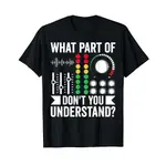 男士純棉 T 恤 WHAT PART OF MUSIC 不要理解 DJ 設計音樂 T 恤 4XL, 5XL, 6XL