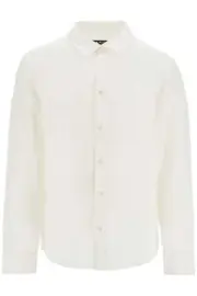 A.P.C. Camicia Unisex In Lino Bianco Sporco Eleganza Minimalista